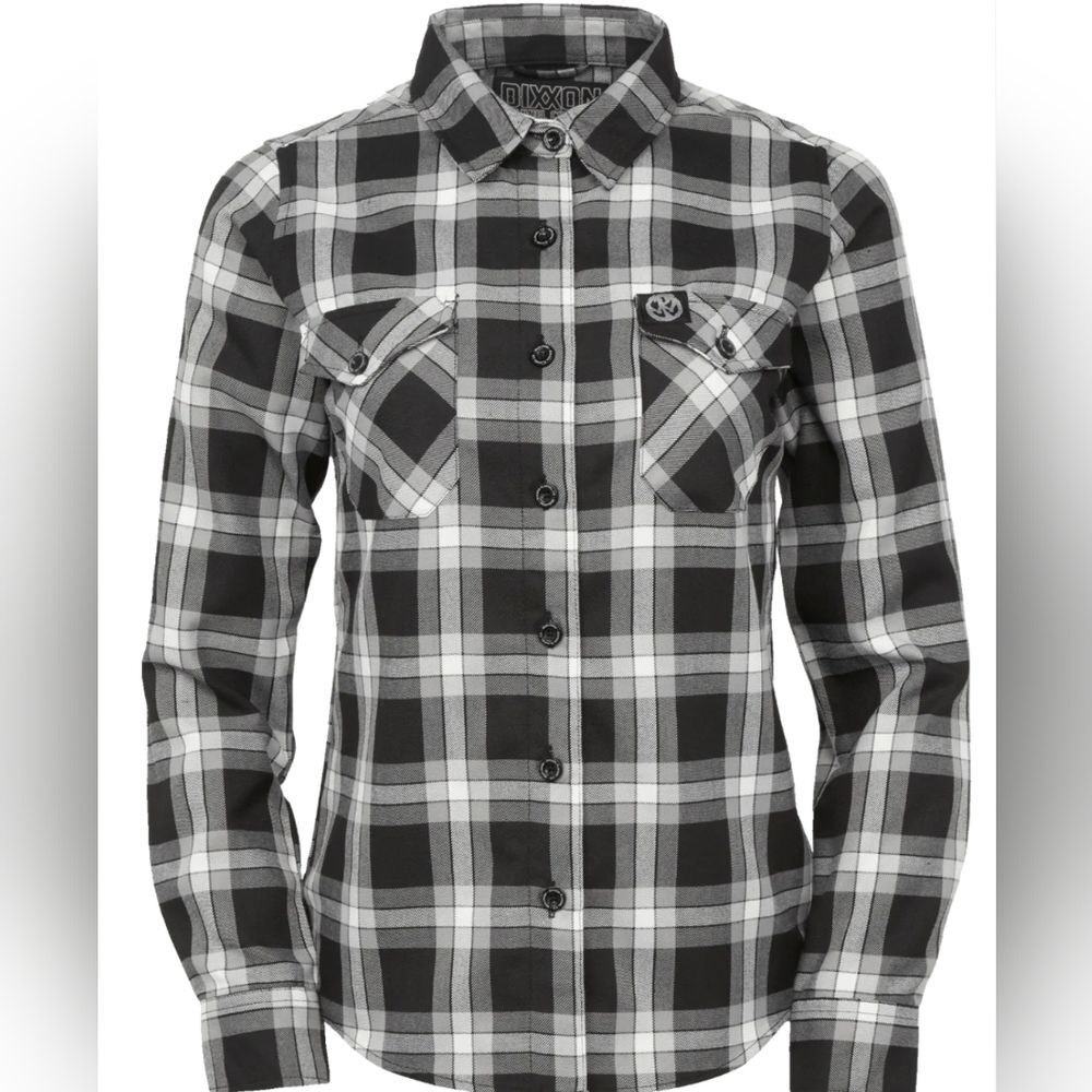 Dixxon | Pennywise Full Circle Flannel Plaid Black White Grey Classic Women 2X